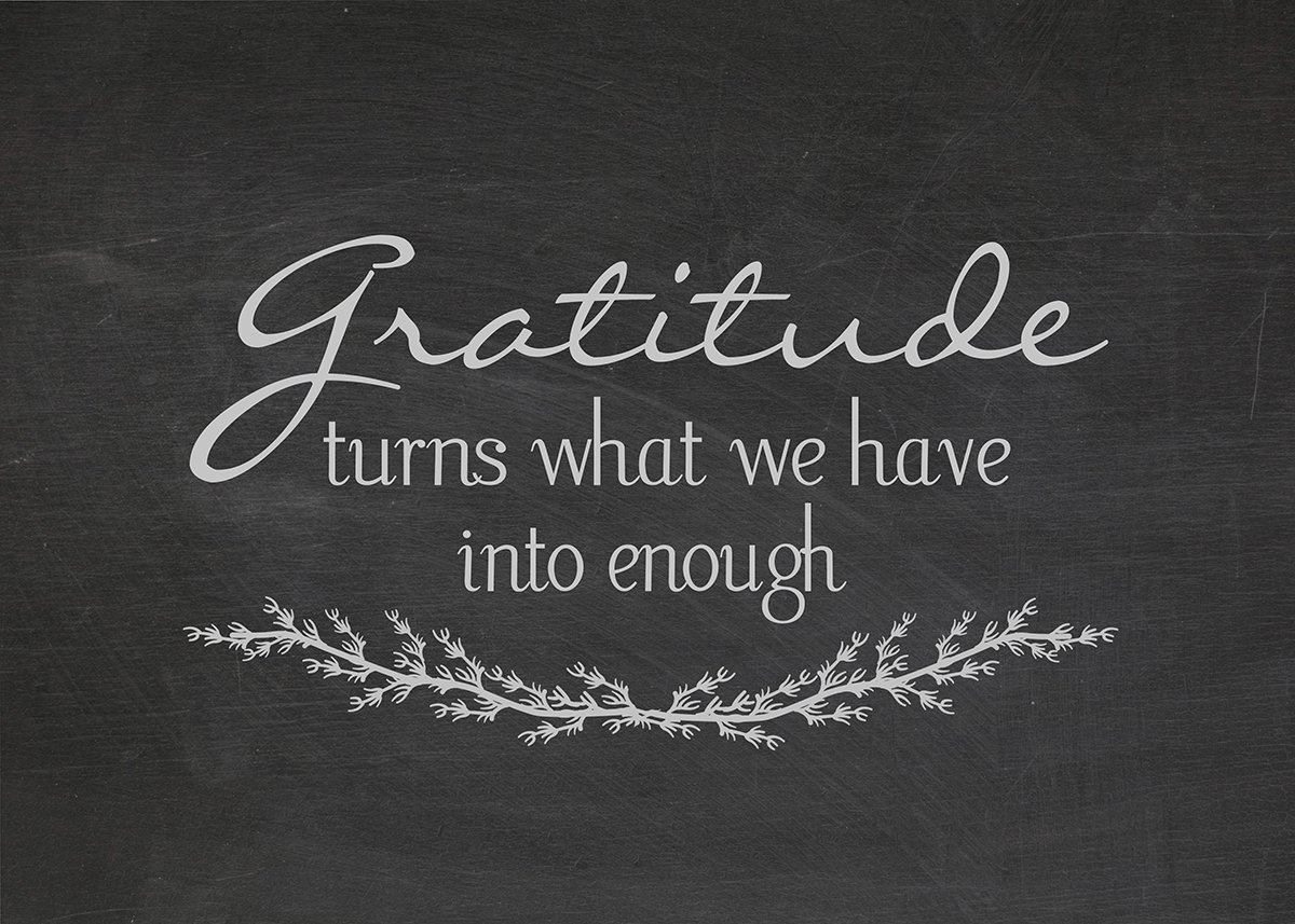 Positive attitude & gratitude